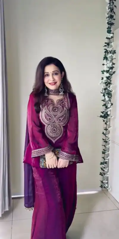 KD 1563 Wine in Wine Fendy Silk Thread Lace Work Salwar Suit . Exclusive Offer ₹1999. Delivery 4-6 Working Days. Shop now. | Jump Suits, Salwar suit, Designer Suits, Casual Suits, Creative suits, Palazzo Suits, Party Wear Suits, Patiala Suits, Straight Suits