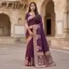MB 25 GAJRAJ Wine in Pure Banarasi Silk Zari Work & Lace Work Saree . Introductory Price ₹1899. Delivery 4-6 Working Days. Shop now. | Sarees, Bollywood Sarees, Creative Sarees, Designer Sarees, Embroidered Sarees, Ethnic Saree, Modern Digital sarees, Party Wear Sarees