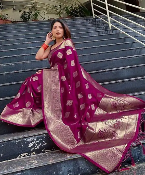 KP 6001 Wine in Soft Lichi Silk Lace Border & Lace Work Saree . Exclusive Offer ₹1399. Delivery 4-6 Working Days. Shop now. | Sarees, Bollywood Sarees, Creative Sarees, Designer Sarees, Embroidered Sarees, Ethnic Saree, Modern Digital sarees, Party Wear Sarees