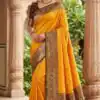 MB 18 Yellow in Color Meenakari Zari Work & Lace Work Saree work. Exclusive Offer ₹2399. Delivery 4-6 Working Days. Shop now. | Sarees, Bollywood Sarees, Creative Sarees, Designer Sarees, Embroidered Sarees, Ethnic Saree, Modern Digital sarees, Party Wear Sarees