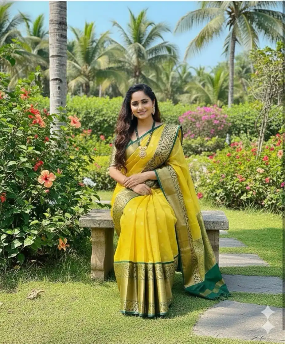 KPR 225 Yellow in Soft Lichi Silk Lace Work & Lace Border Saree . Special Price ₹1449. Delivery 4-6 Working Days. Shop now. | Sarees, Bollywood Sarees, Creative Sarees, Designer Sarees, Embroidered Sarees, Ethnic Saree, Modern Digital sarees, Party Wear Sarees