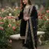 Alluring Black Fendy Silk Sequence Work Salwar Suit