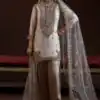 Peaceful Off White Crape Silk Sequence Work Salwar Suit