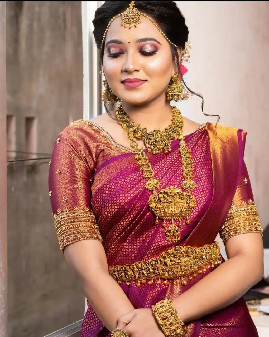 Pink Lichi Silk Rich Pallu Jacquard Work Saree