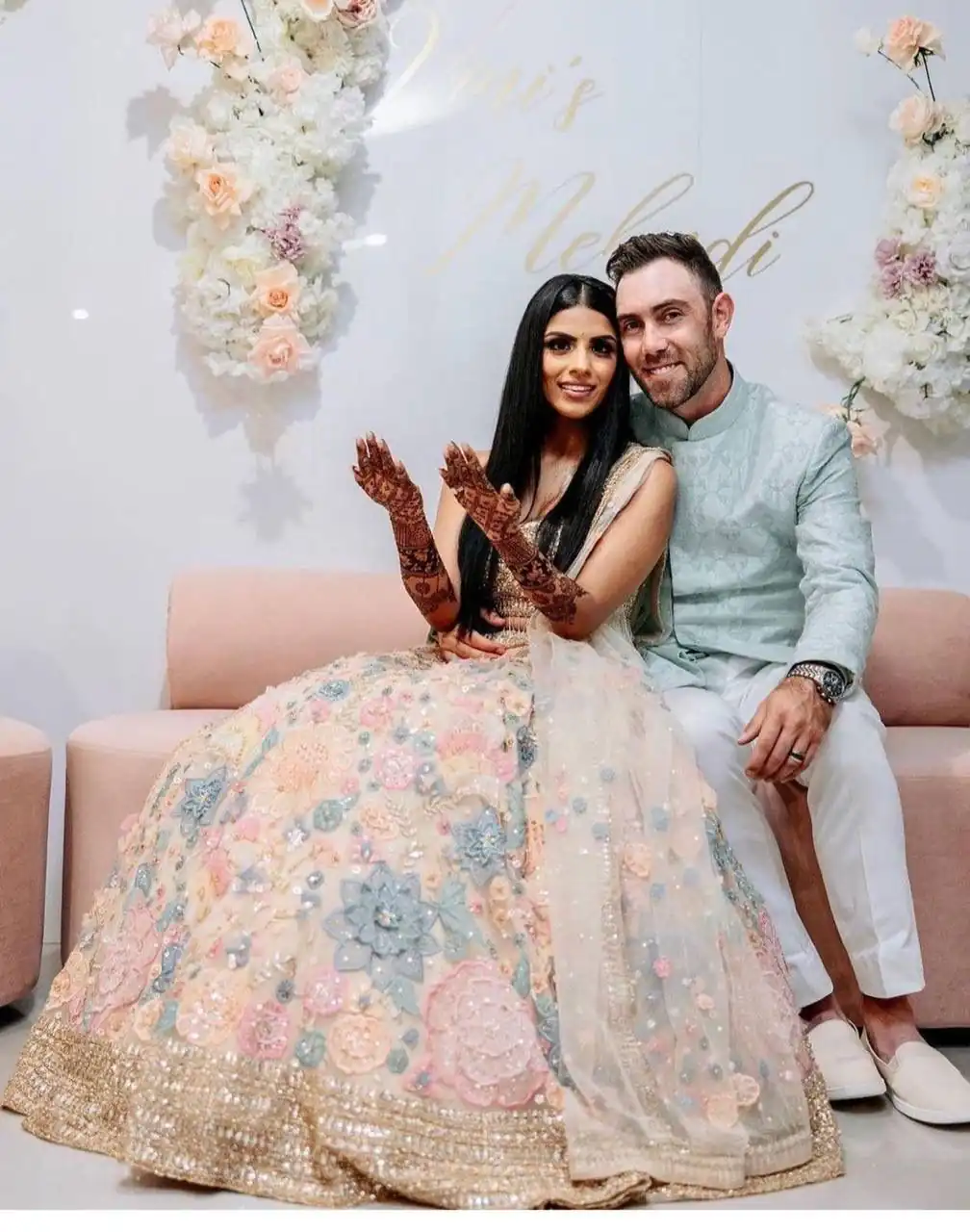 Graceful Cream Georgette Embroidery Work Lehenga Choli - Image 4