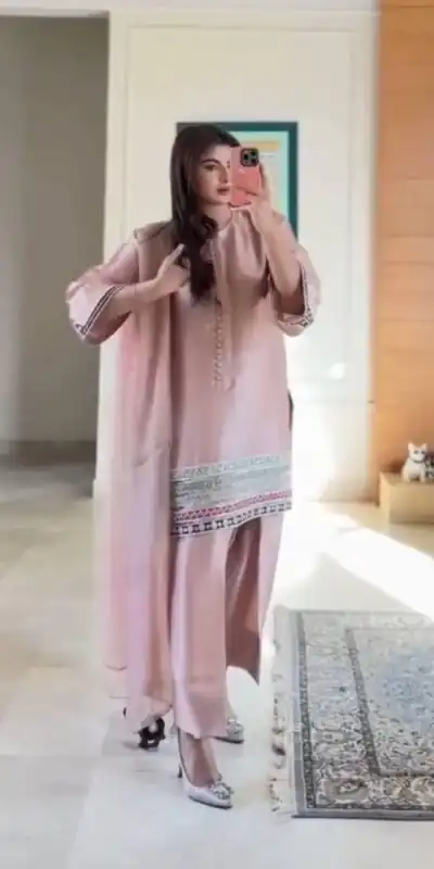 KF 1682 Light Pink Natural Crap Salwar Suit with Embroidery Work. Exclusive Offer ₹1849. Delivery 4-6 Working Days. Shop now. | Jump Suits, Salwar suit, Designer Suits, Casual Suits, Creative suits, Palazzo Suits, Party Wear Suits, Patiala Suits, Straight Suits