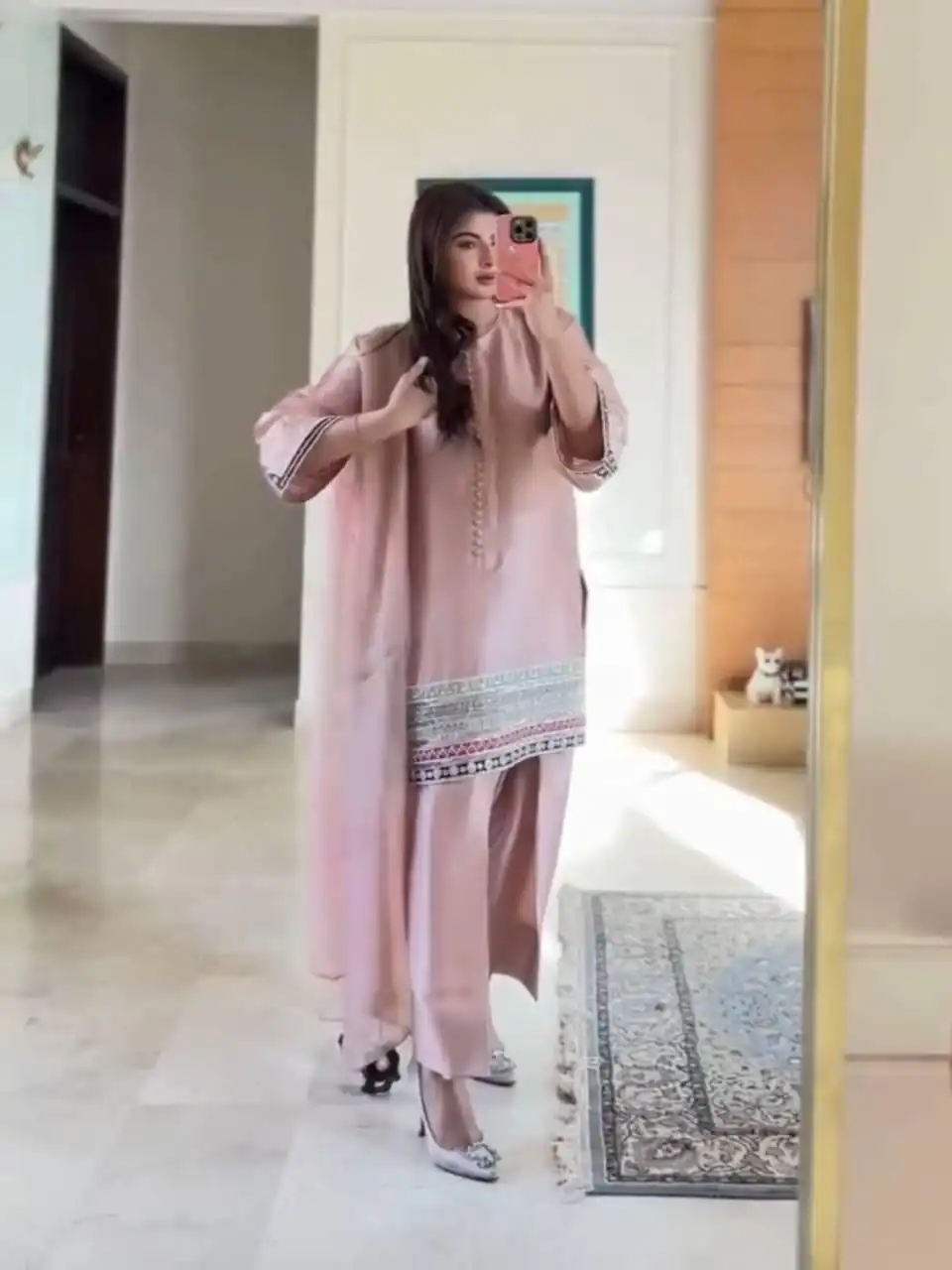 KF 1682 Light Pink Natural Crap Salwar Suit with Embroidery Work. Exclusive Offer ₹1849. Delivery 4-6 Working Days. Shop now. | Jump Suits, Salwar suit, Designer Suits, Casual Suits, Creative suits, Palazzo Suits, Party Wear Suits, Patiala Suits, Straight Suits