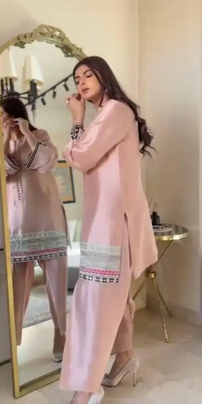 KF 1682 Light Pink Natural Crap Salwar Suit with Embroidery Work. Exclusive Offer ₹1849. Delivery 4-6 Working Days. Shop now. | Jump Suits, Salwar suit, Designer Suits, Casual Suits, Creative suits, Palazzo Suits, Party Wear Suits, Patiala Suits, Straight Suits