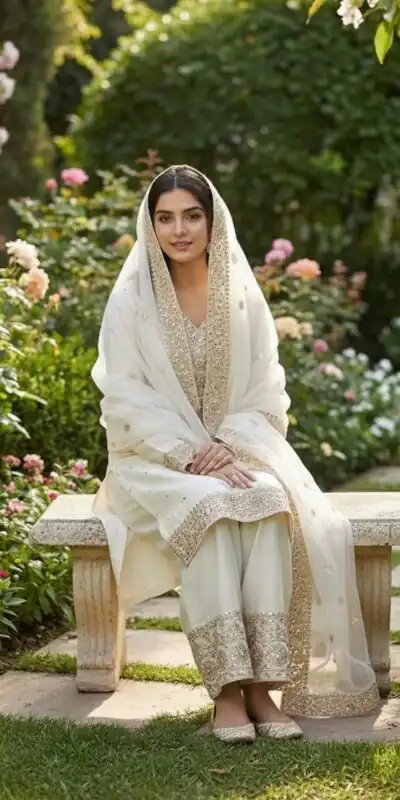 JF 040 Off White Fendy Silk Salwar Suitwith Embroidery Work & Lace Work. Now at just ₹2049. Delivery 4-6 Working Days. Shop now. | Jump Suits, Salwar suit, Designer Suits, Casual Suits, Creative suits, Palazzo Suits, Party Wear Suits, Patiala Suits, Straight Suits