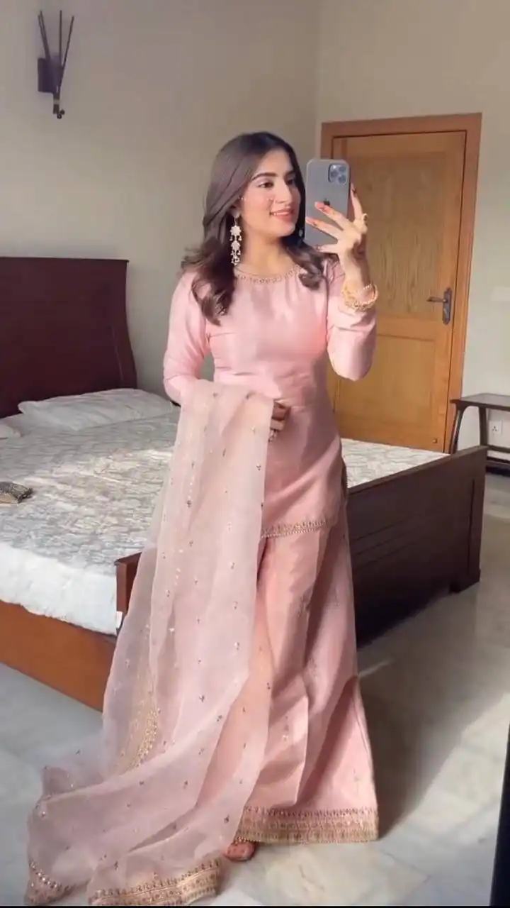 ST 199 Pink Dull Satin Salwar Suit Perfect for Wedding, Party, Reception, Raksha Bandhan, Eid – . Best Price ₹1999. Delivery 4-6 Working Days. Shop now | Jump Suits, Salwar suit, Designer Suits, Casual Suits, Creative suits, Palazzo Suits, Party Wear Suits, Patiala Suits, Straight Suits