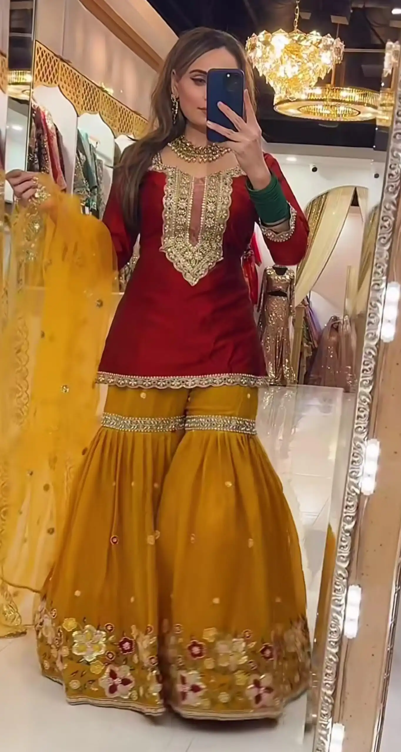 NF 1272 Red Faux Georgette Gown Perfect for Wedding, Party, Makar Sankranti, Karwa Chauth, Ethnic Day – . Now at just ₹2449. Delivery 4-6 Working D | Jump Suits, Salwar suit, Designer Suits, Casual Suits, Creative suits, Palazzo Suits, Party Wear Suits, Patiala Suits, Straight Suits