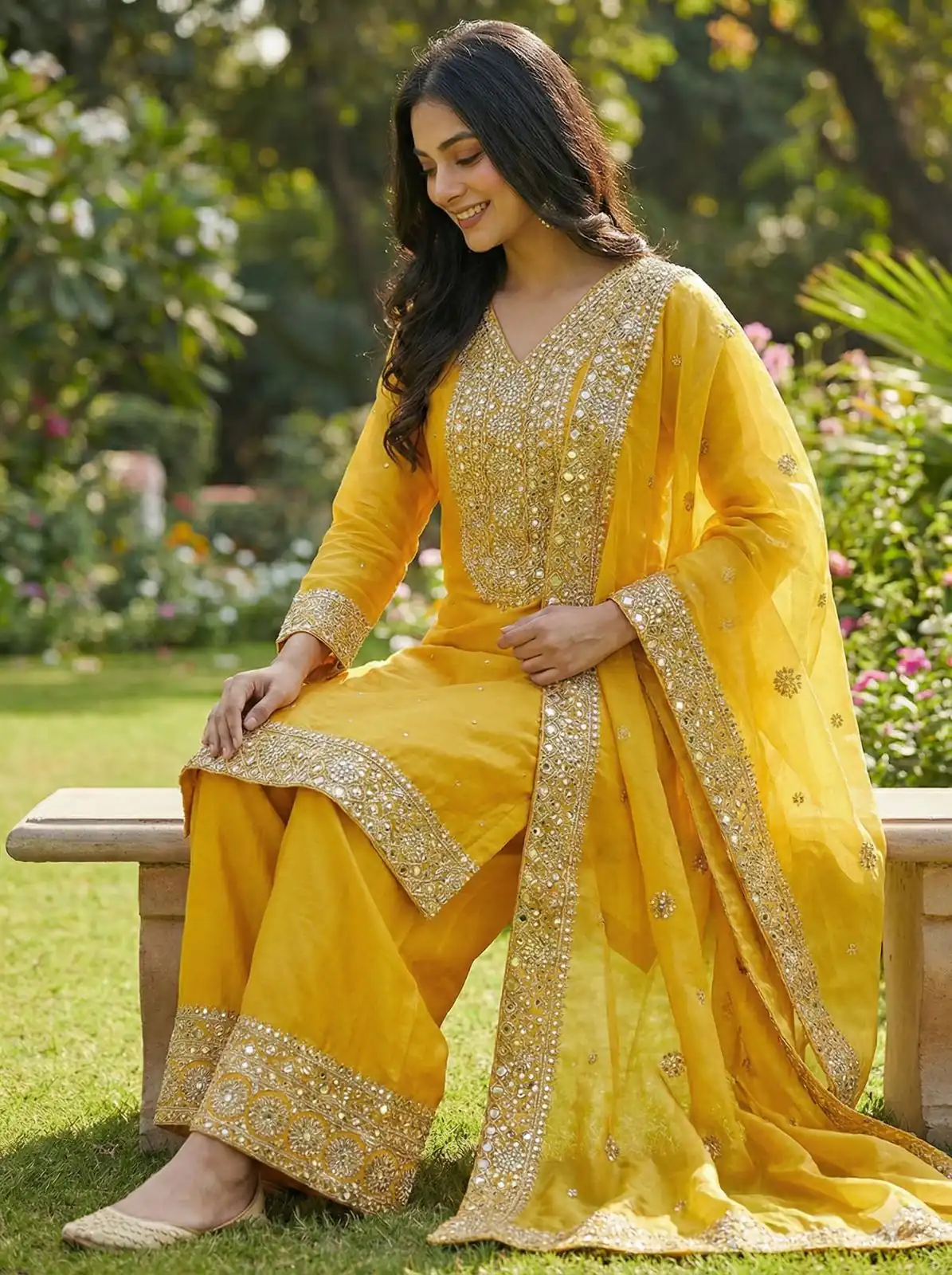 JF 040 Yellow Fendy Silk Salwar Suitwith Embroidery Work & Lace Work. Now at just ₹2049. Delivery 4-6 Working Days. Shop now. | Jump Suits, Salwar suit, Designer Suits, Casual Suits, Creative suits, Palazzo Suits, Party Wear Suits, Patiala Suits, Straight Suits