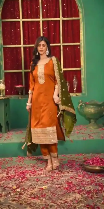 DC 96 Orange Color Chinon Silk Salwar Suit with Embroidery Work. Online Get it for ₹2149. Delivery 4-6 Working Days. Shop now. | Jump Suits, Salwar suit, Designer Suits, Casual Suits, Creative suits, Palazzo Suits, Party Wear Suits, Patiala Suits, Straight Suits