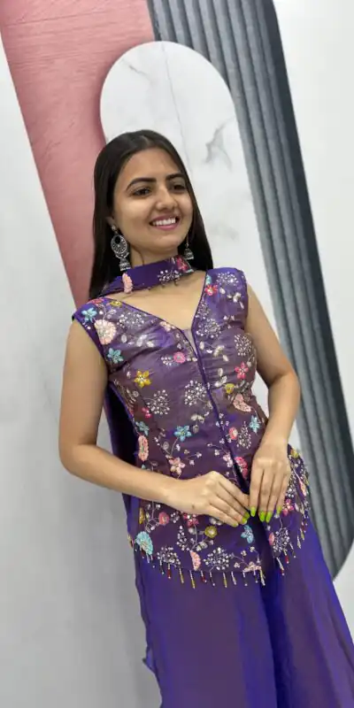 PC 551 Purple Tissue Simmer Salwar Suit with Embroidery Work. Affordable Price ₹2549. Delivery 4-6 Working Days. Shop now. | Jump Suits, Salwar suit, Designer Suits, Casual Suits, Creative suits, Palazzo Suits, Party Wear Suits, Patiala Suits, Straight Suits