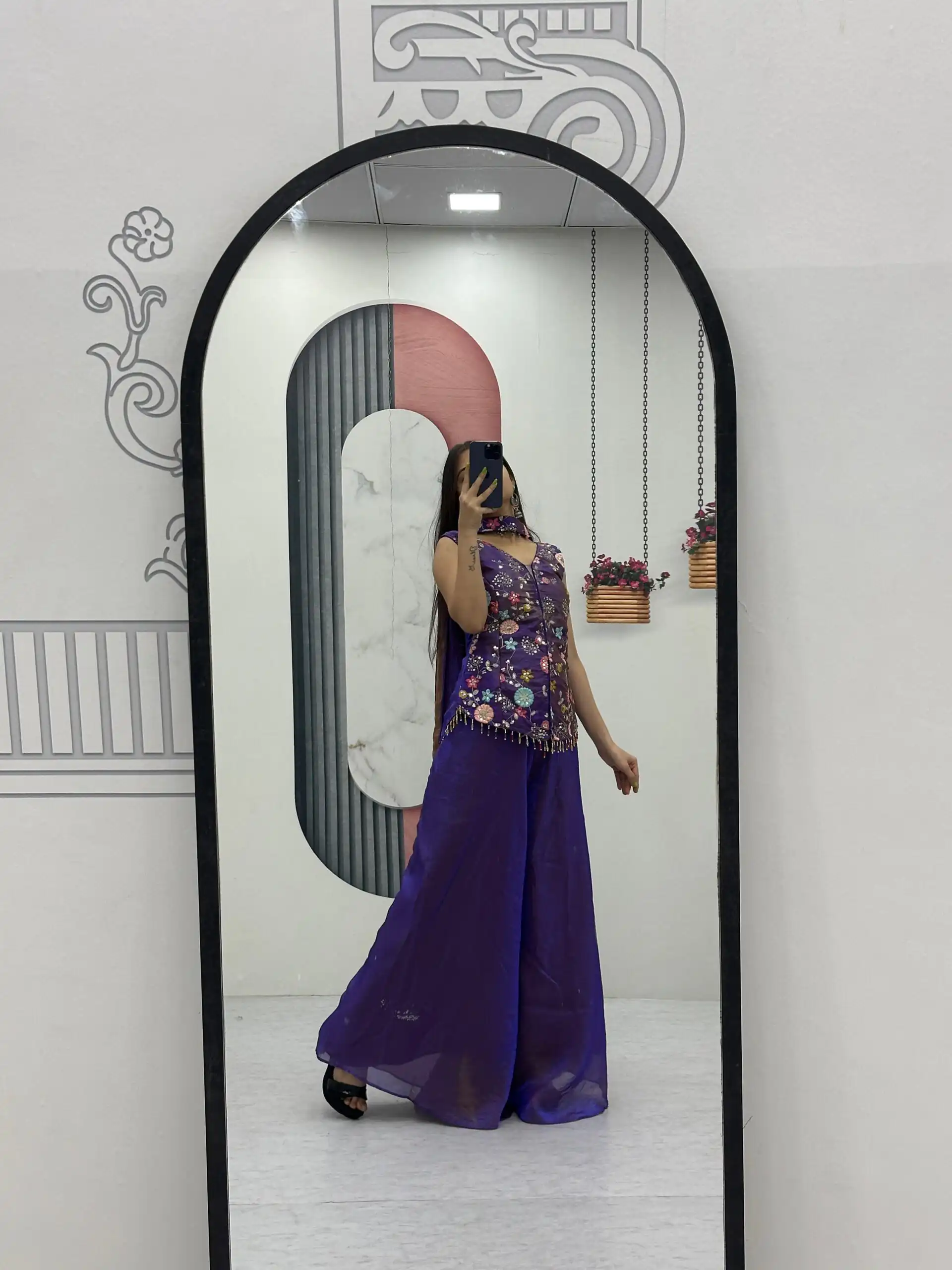 PC 551 Purple Tissue Simmer Salwar Suit with Embroidery Work. Affordable Price ₹2549. Delivery 4-6 Working Days. Shop now. | Jump Suits, Salwar suit, Designer Suits, Casual Suits, Creative suits, Palazzo Suits, Party Wear Suits, Patiala Suits, Straight Suits