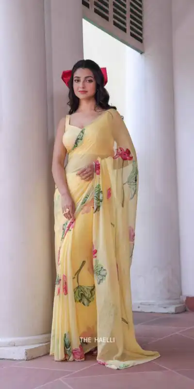 NC 5497 Yellow Soft Tebby Silk Saree. Perfect for Wedding, Party, Onam, Family Gatherings, Mehendi – Festive Deal ₹2049. Delivery 4-6 Working Days | Sarees, Bollywood Sarees, Creative Sarees, Designer Sarees, Embroidered Sarees, Ethnic Saree, Modern Digital sarees, Party Wear Sarees