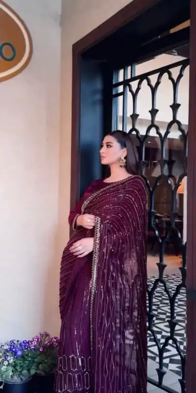 FB L342 Wine Color Kasturi Silk Georgette Saree with Zari Work. Online Best Price ₹2649. Delivery 4-6 Working Days. Shop now. | Sarees, Bollywood Sarees, Creative Sarees, Designer Sarees, Embroidered Sarees, Ethnic Saree, Modern Digital sarees, Party Wear Sarees