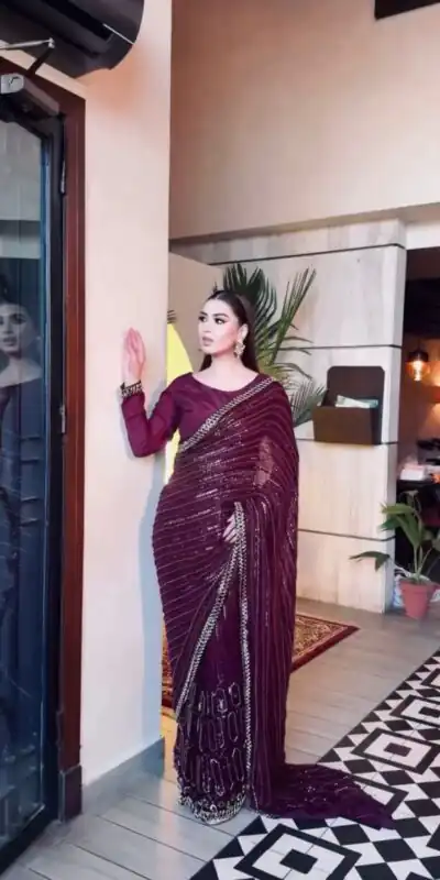 FB L342 Wine Color Kasturi Silk Georgette Saree with Zari Work. Online Best Price ₹2649. Delivery 4-6 Working Days. Shop now. | Sarees, Bollywood Sarees, Creative Sarees, Designer Sarees, Embroidered Sarees, Ethnic Saree, Modern Digital sarees, Party Wear Sarees