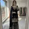 WW 1250 Black Faux Georgette With 5 mm Sequence Work Salwar Suit Wedding, Party, Festive, Events Etc. Expected Delivery 4-6 Working Days @2399/- | Jump Suits, Salwar suit, Designer Suits, Casual Suits, Creative suits, Palazzo Suits, Party Wear Suits, Patiala Suits, Straight Suits