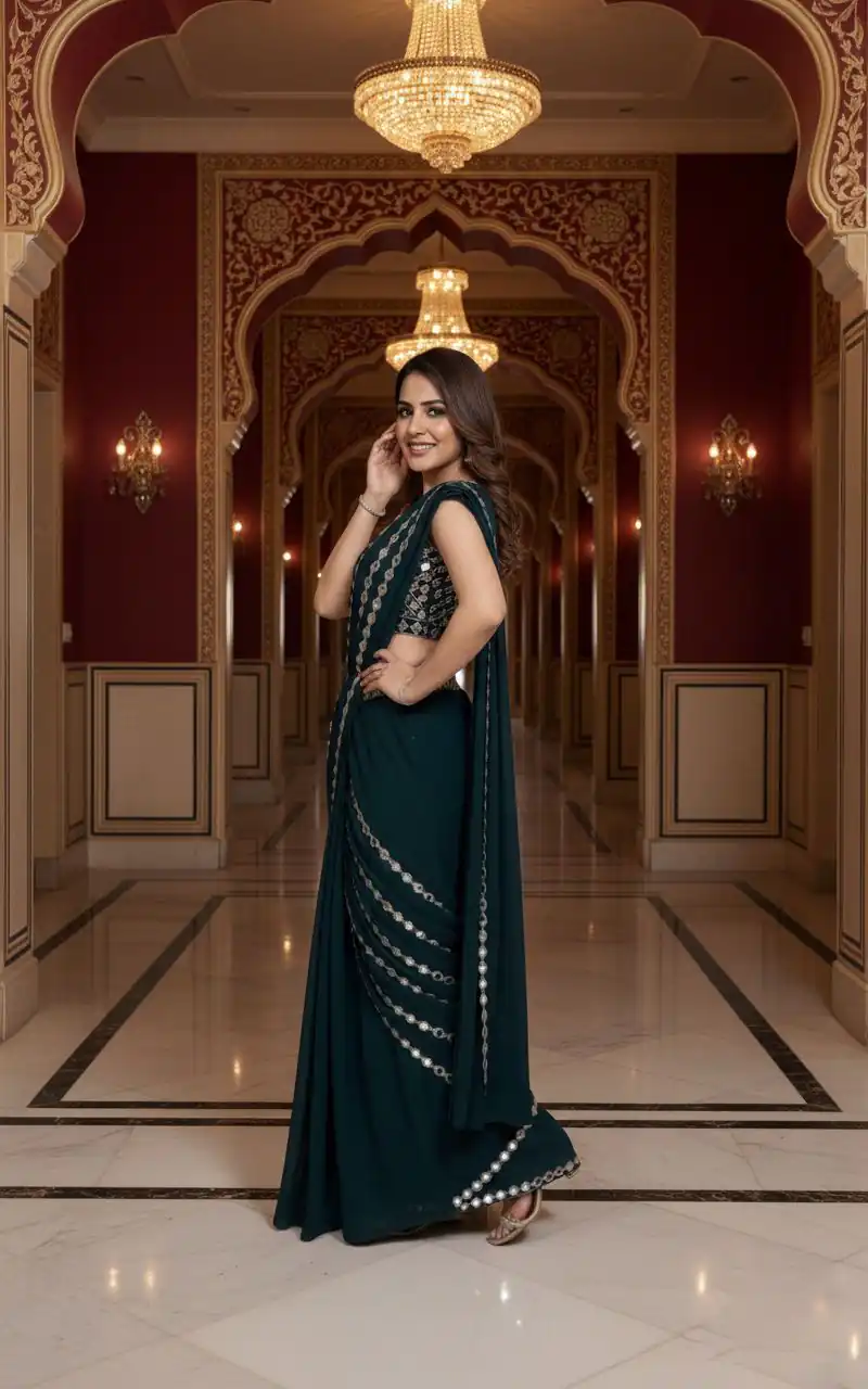BD 1823 Black Faux Georgette Saree Perfect for Wedding, Party, Family Gatherings, Onam, Bridal Wear – . Best Price ₹2149. Delivery 4-6 Working Days. | Sarees, Bollywood Sarees, Creative Sarees, Designer Sarees, Embroidered Sarees, Ethnic Saree, Modern Digital sarees, Party Wear Sarees