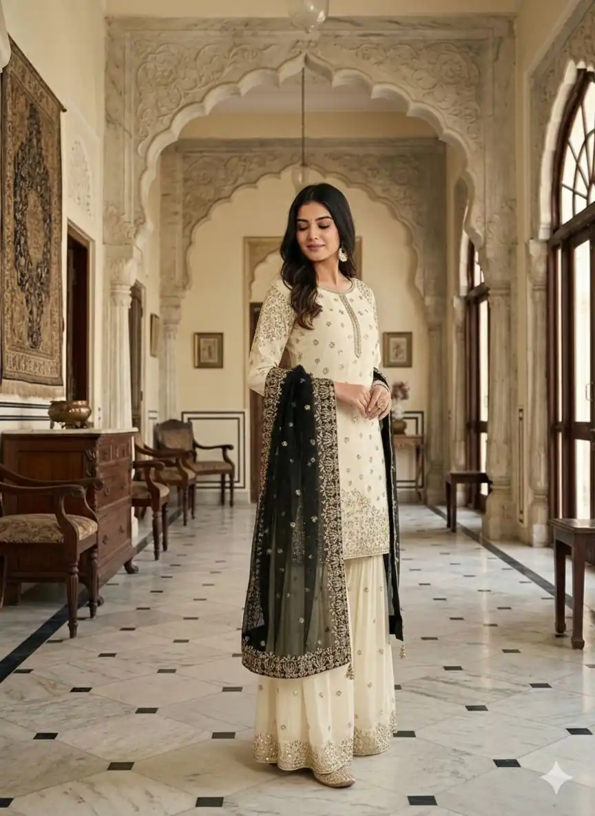 JF 041 Black Fendy Silk Salwar Suitwith Embroidery Work & Lace Work. Now at just ₹2149. Delivery 4-6 Working Days. Shop now. | Jump Suits, Salwar suit, Designer Suits, Casual Suits, Creative suits, Palazzo Suits, Party Wear Suits, Patiala Suits, Straight Suits