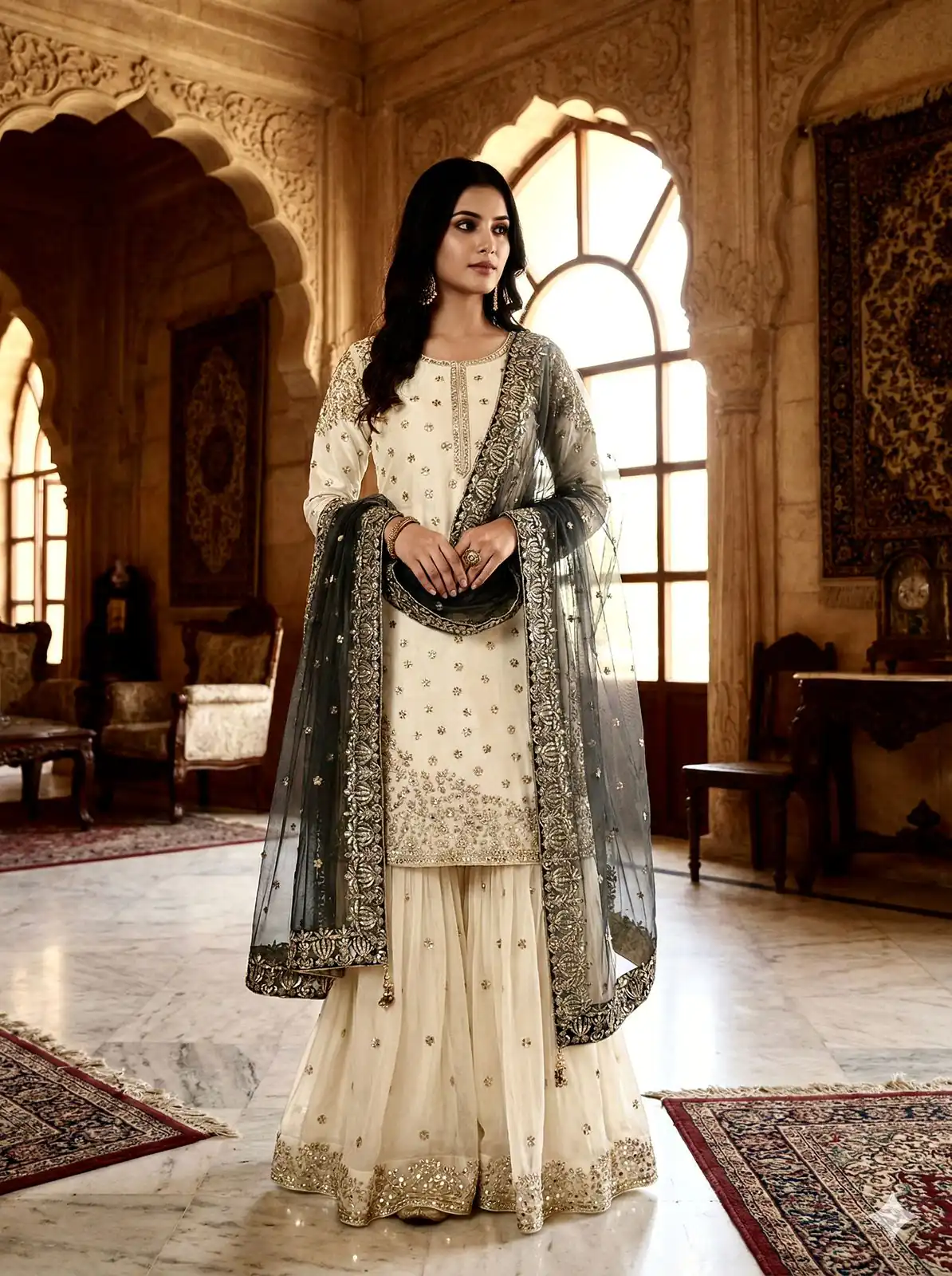 JF 041 Black Fendy Silk Salwar Suitwith Embroidery Work & Lace Work. Now at just ₹2149. Delivery 4-6 Working Days. Shop now. | Jump Suits, Salwar suit, Designer Suits, Casual Suits, Creative suits, Palazzo Suits, Party Wear Suits, Patiala Suits, Straight Suits