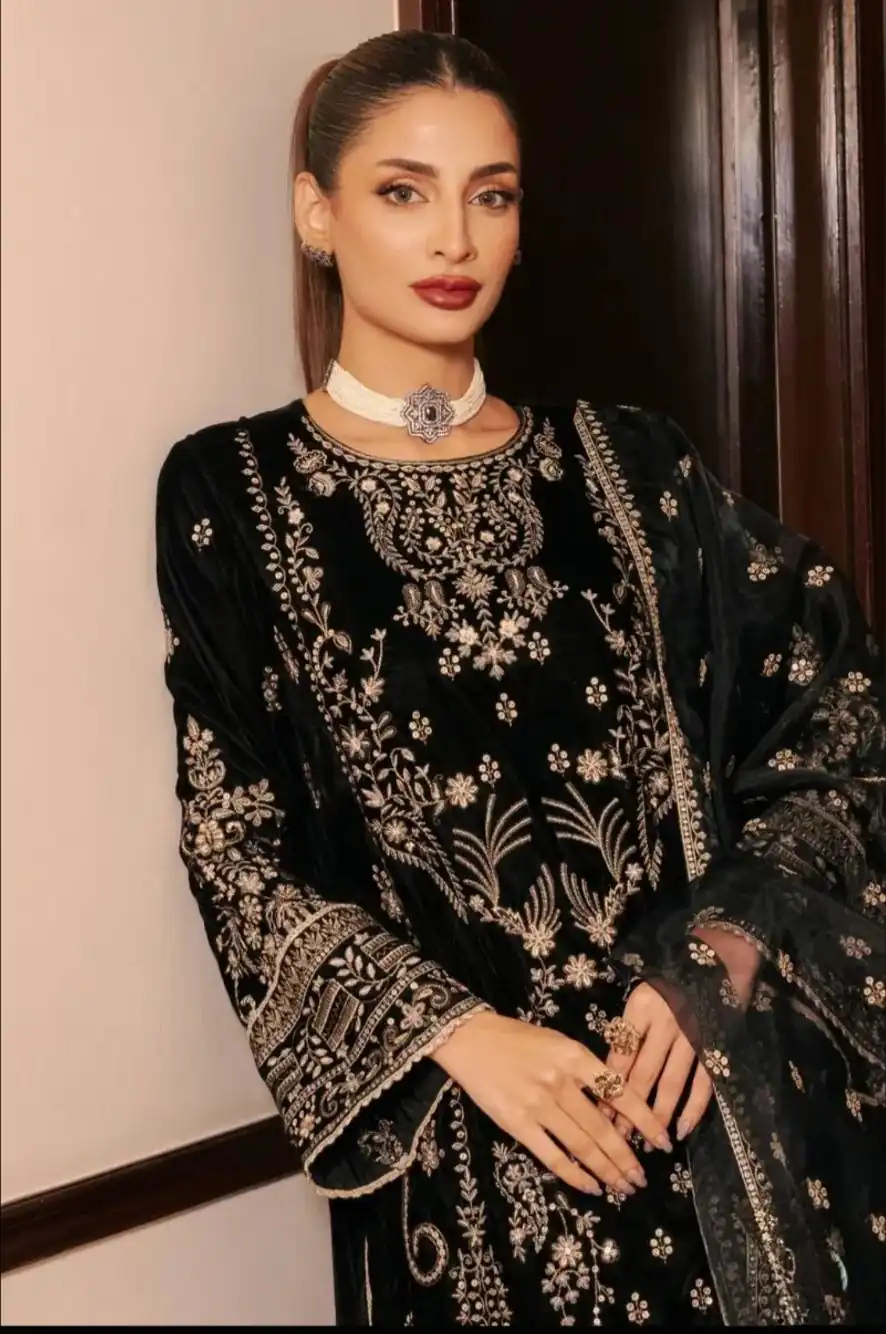 NF 1271 Black Korean Satin Silk Salwar Suit with Lace Work & Embroidery Work. Exclusive Offer ₹2449. Delivery 4-6 Working Days. Shop now. | Jump Suits, Salwar suit, Designer Suits, Casual Suits, Creative suits, Palazzo Suits, Party Wear Suits, Patiala Suits, Straight Suits