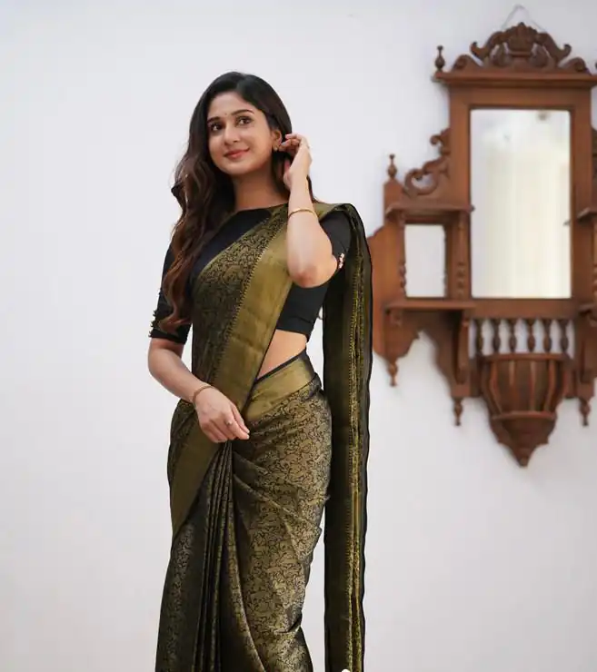 KPR 168 Black in Soft Lichi Silk Lace Border & Lace Work Saree . Available at ₹1299 only. Delivery 4-6 Working Days. Shop now. | Sarees, Bollywood Sarees, Creative Sarees, Designer Sarees, Embroidered Sarees, Ethnic Saree, Modern Digital sarees, Party Wear Sarees