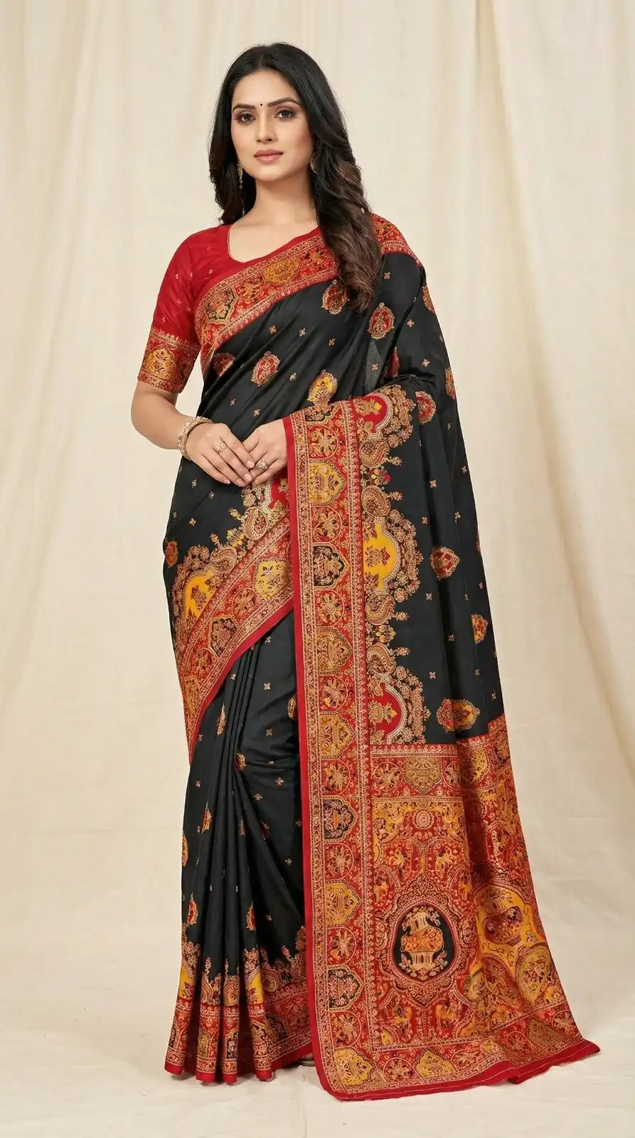 MB 56 Black Paithani Silk Saree with Lace Border & Lace Work. Affordable Price ₹2399. Delivery 4-6 Working Days. Shop now. | Sarees, Bollywood Sarees, Creative Sarees, Designer Sarees, Embroidered Sarees, Ethnic Saree, Modern Digital sarees, Party Wear Sarees