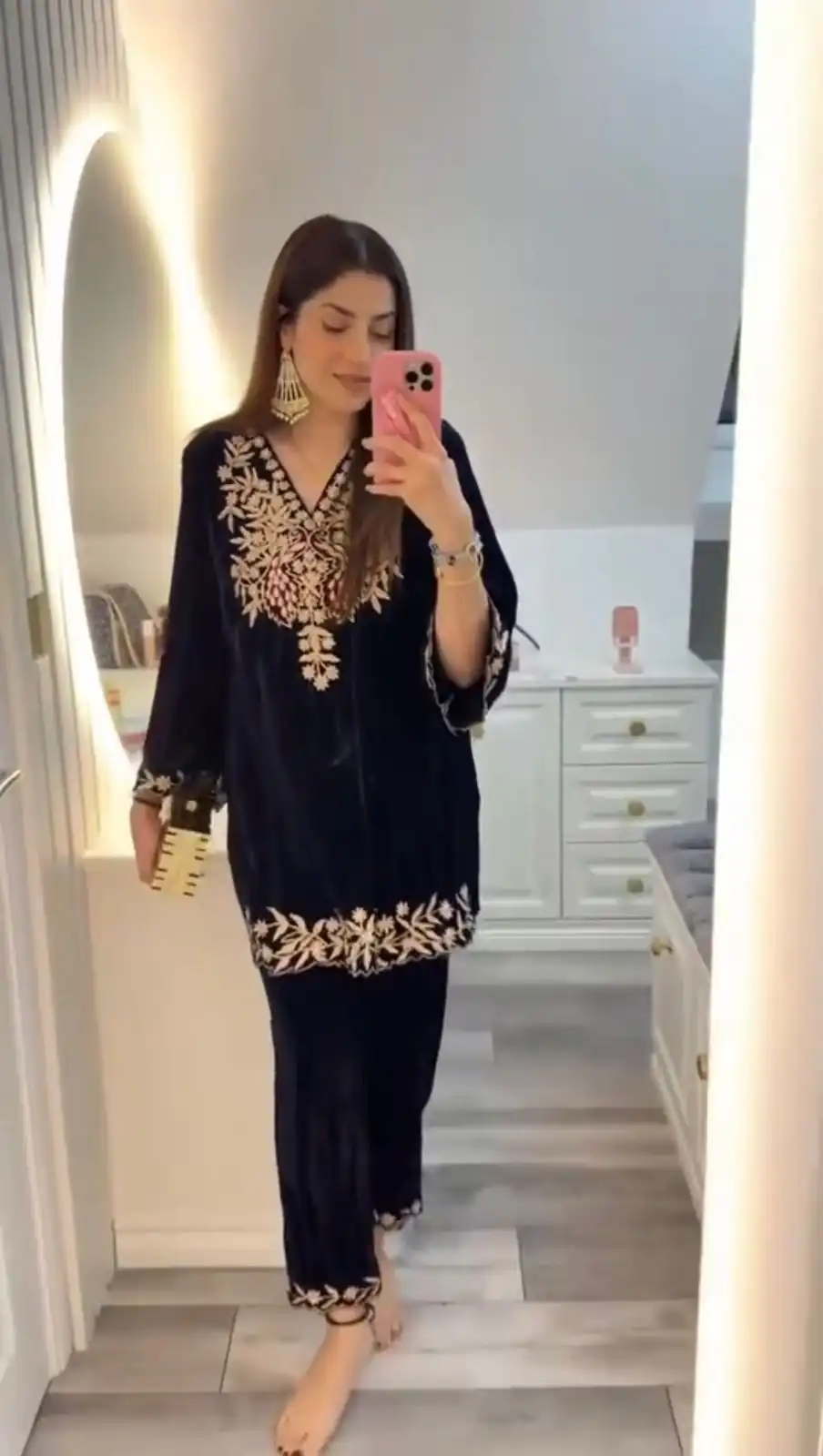 LG 2037 Black in Velvet Embroidery Work Salwar Suit. Wedding, Party, Festive, Events Get it for ₹1799. Delivery 4-6 Working Days. Shop now. | Jump Suits, Tops & Bottoms, Track Suits, Trendy Wear, Salwar suit, Designer Suits, Casual Suits, Creative suits, Palazzo Suits, Party Wear Suits, Patiala Suits, Straight Suits