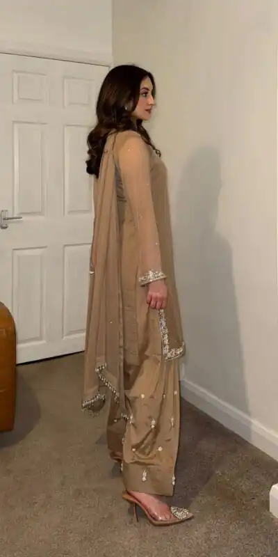 SRK 5263 Brown Color Fox Georgette Salwar Suit with Embroidery Work. Online Now at just ₹1749. Delivery 4-6 Working Days. Shop now. | Jump Suits, Salwar suit, Designer Suits, Casual Suits, Creative suits, Palazzo Suits, Party Wear Suits, Patiala Suits, Straight Suits