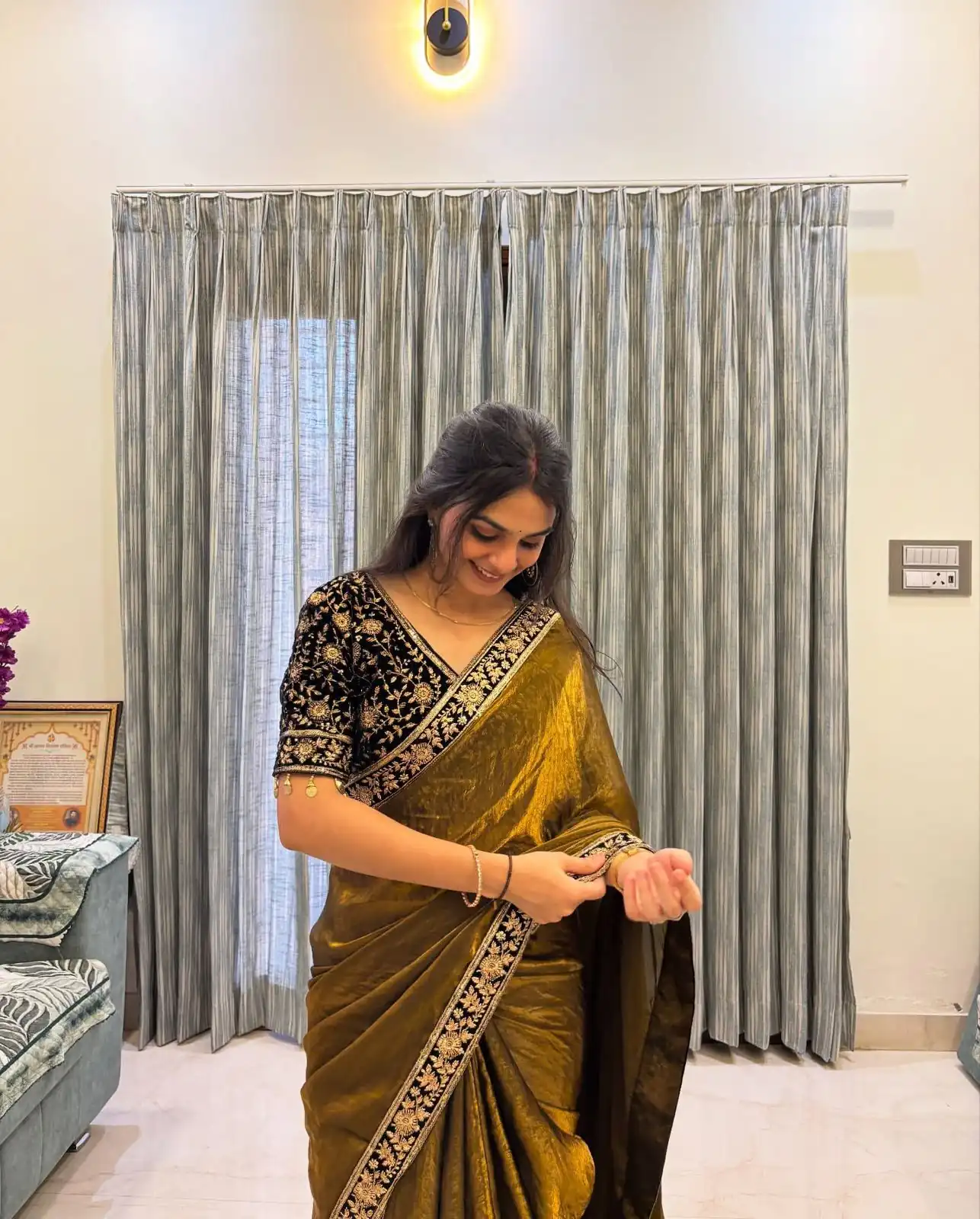 NC 5438 Brown Color Space Silk Saree with Embroidery Work & Zari Work. Best Price ₹2449. Delivery 4-6 Working Days. Shop now. | Sarees, Bollywood Sarees, Creative Sarees, Designer Sarees, Embroidered Sarees, Ethnic Saree, Modern Digital sarees, Party Wear Sarees