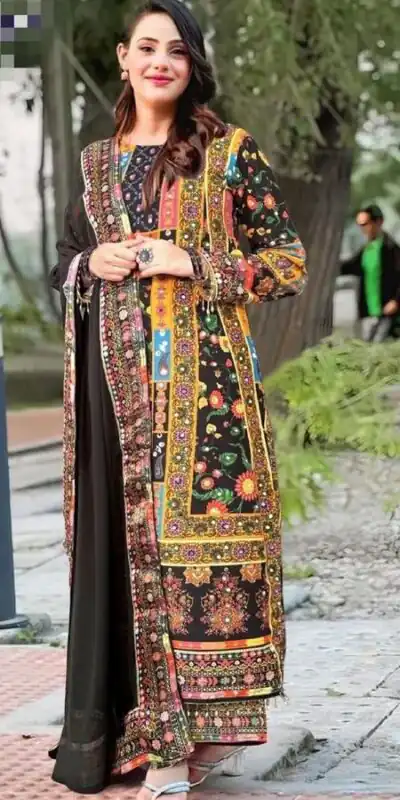 ST 113 Black Georgette Salwar Suit Perfect for Wedding, Party, Lohri, Pooja, Cultural Events â . Get it for âš1899. Delivery 4-6 Working Days. Shop n | Jump Suits, Salwar suit, Designer Suits, Casual Suits, Creative suits, Palazzo Suits, Party Wear Suits, Patiala Suits, Straight Suits