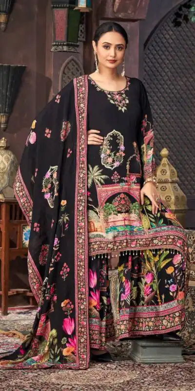 ST 217 Black Georgette Salwar Suit Perfect for Wedding, Party, Lohri, Pooja, Cultural Events – . Get it for ₹1999. Delivery 4-6 Working Days. Shop n | Jump Suits, Salwar suit, Designer Suits, Casual Suits, Creative suits, Palazzo Suits, Party Wear Suits, Patiala Suits, Straight Suits