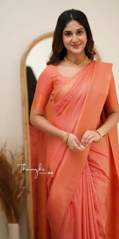 KP 6015 Peach Soft Lichi Silk Saree with Lace Border & Lace Work. Special Price ₹1349. Delivery 4-6 Working Days. Shop now. | Sarees, Bollywood Sarees, Creative Sarees, Designer Sarees, Embroidered Sarees, Ethnic Saree, Modern Digital sarees, Party Wear Sarees