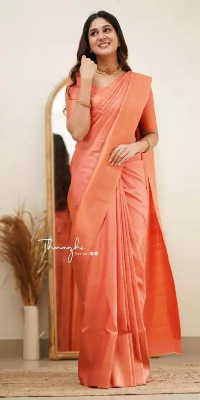 KP 6015 Peach Soft Lichi Silk Saree with Lace Border & Lace Work. Special Price ₹1349. Delivery 4-6 Working Days. Shop now. | Sarees, Bollywood Sarees, Creative Sarees, Designer Sarees, Embroidered Sarees, Ethnic Saree, Modern Digital sarees, Party Wear Sarees