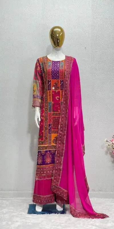 ST 113 Pink Georgette Salwar Suit Perfect for Wedding, Party, Lohri, Pooja, Cultural Events – . Get it for ₹1899. Delivery 4-6 Working Days. Shop n | Jump Suits, Salwar suit, Designer Suits, Casual Suits, Creative suits, Palazzo Suits, Party Wear Suits, Patiala Suits, Straight Suits