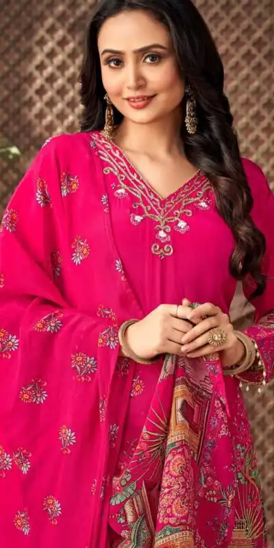 ST 217 Pink Georgette Salwar Suit Perfect for Wedding, Party, Lohri, Pooja, Cultural Events – . Get it for ₹1999. Delivery 4-6 Working Days. Shop n | Jump Suits, Salwar suit, Designer Suits, Casual Suits, Creative suits, Palazzo Suits, Party Wear Suits, Patiala Suits, Straight Suits