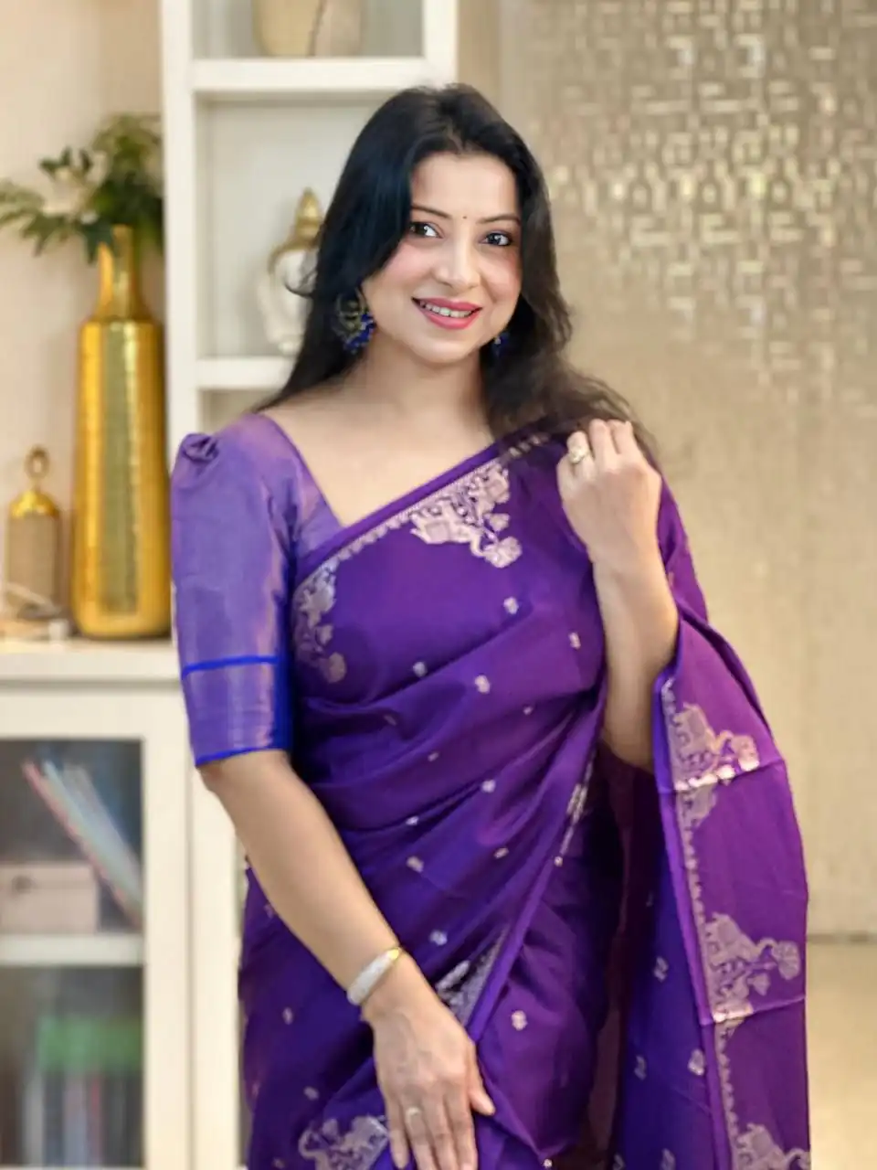 KP 6085 Purple Pink Lichi Silk Saree with Lace Border & Lace Work. Special Price ₹1449. Delivery 4-6 Working Days. Shop now. | Sarees, Bollywood Sarees, Creative Sarees, Designer Sarees, Embroidered Sarees, Ethnic Saree, Modern Digital sarees, Party Wear Sarees