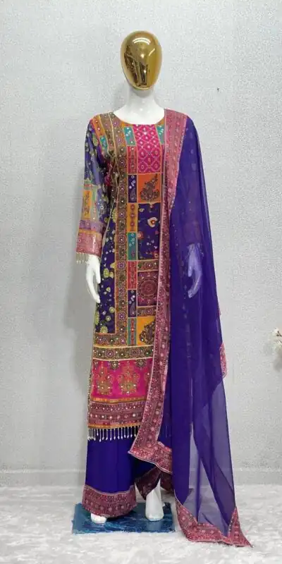 ST 113 Purple Georgette Salwar Suit Perfect for Wedding, Party, Lohri, Pooja, Cultural Events – . Get it for ₹1899. Delivery 4-6 Working Days. Shop n | Jump Suits, Salwar suit, Designer Suits, Casual Suits, Creative suits, Palazzo Suits, Party Wear Suits, Patiala Suits, Straight Suits