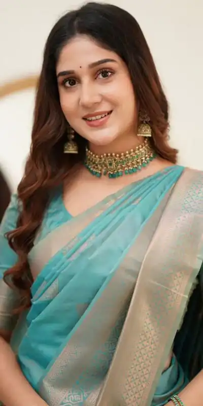 KP 6015 Sky Blue Soft Lichi Silk Saree with Lace Border & Lace Work. Special Price ₹1349. Delivery 4-6 Working Days. Shop now. | Sarees, Bollywood Sarees, Creative Sarees, Designer Sarees, Embroidered Sarees, Ethnic Saree, Modern Digital sarees, Party Wear Sarees