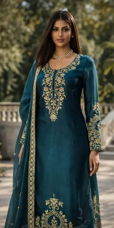 RTC 5983 Teal Blue Zimmy Silk Salwar Suit Perfect for Wedding, Party, Karwa Chauth, Haldi, Eid – . Special Price ₹2099. Delivery 4-6 Working Days. Shop no | Jump Suits, Salwar suit, Designer Suits, Casual Suits, Creative suits, Palazzo Suits, Party Wear Suits, Patiala Suits, Straight Suits