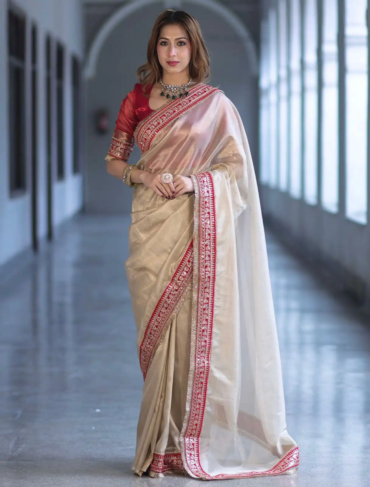 NC 5559 Cream Soft Twil Net Saree. Perfect for Wedding, Party, Onam, Family Gatherings, Mehendi – Festive Deal ₹1849. Delivery 4-6 Working Days | Sarees, Bollywood Sarees, Creative Sarees, Designer Sarees, Embroidered Sarees, Ethnic Saree, Modern Digital sarees, Party Wear Sarees