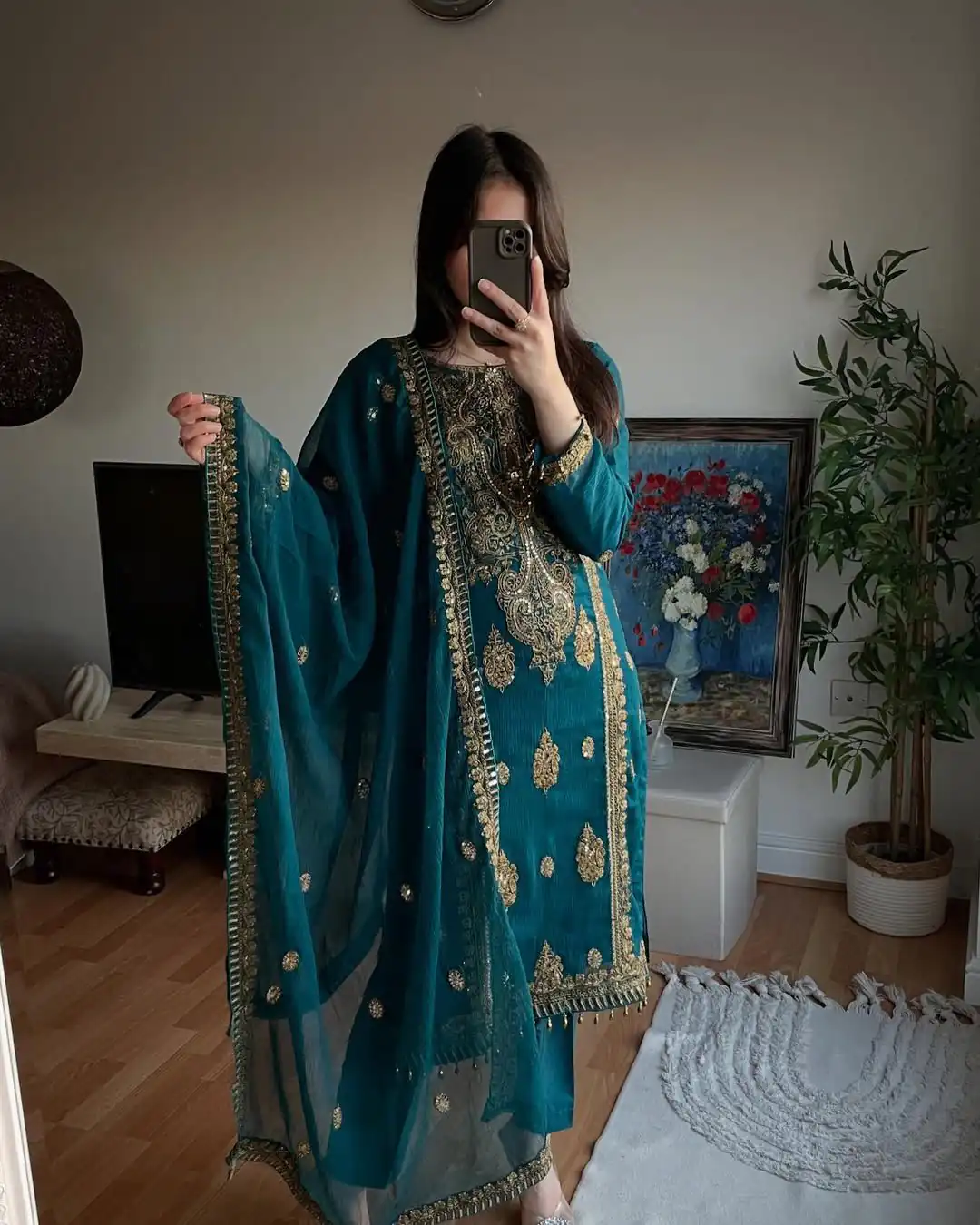 MD 3042 Teal Chinon Silk Salwar Suit with Embroidery Work & Lace Work. Affordable Price ₹2049. Delivery 4-6 Working Days. Shop now. | Jump Suits, Salwar suit, Designer Suits, Casual Suits, Creative suits, Palazzo Suits, Party Wear Suits, Patiala Suits, Straight Suits