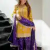 ZS 7001 Yellow Chinon Silk Salwar Suit with Embroidery Work & Lace Work. Affordable Price ₹2499. Delivery 4-6 Working Days. Shop now. | Jump Suits, Salwar suit, Designer Suits, Casual Suits, Creative suits, Palazzo Suits, Party Wear Suits, Patiala Suits, Straight Suits