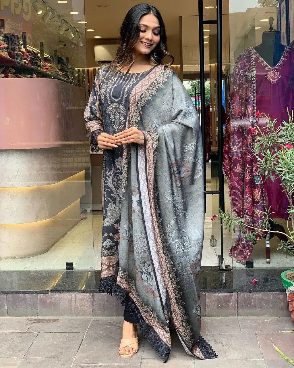 DC G23 Black in Maslin Digital Print Salwar Suit . Wedding, Party, Festive, Events, Introductory Price ₹1749. Delivery 4-6 Working Days. Shop now. | Jump Suits, Salwar suit, Designer Suits, Casual Suits, Creative suits, Palazzo Suits, Party Wear Suits, Patiala Suits, Straight Suits