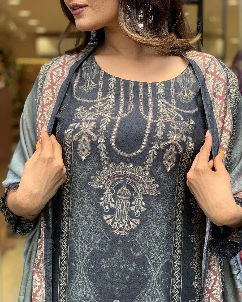 DC G23 Black in Maslin Digital Print Salwar Suit . Wedding, Party, Festive, Events, Introductory Price ₹1749. Delivery 4-6 Working Days. Shop now. | Jump Suits, Salwar suit, Designer Suits, Casual Suits, Creative suits, Palazzo Suits, Party Wear Suits, Patiala Suits, Straight Suits
