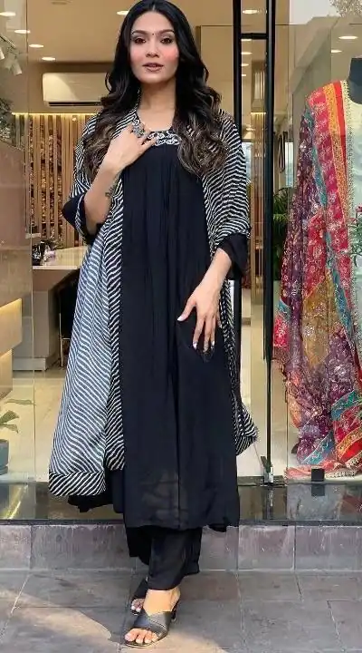 DC G46 Black in Maslin Digital Print Salwar Suit . Wedding, Party, Festive, Events, Introductory Price ₹1699. Delivery 4-6 Working Days. Shop now. | Jump Suits, Salwar suit, Designer Suits, Casual Suits, Creative suits, Palazzo Suits, Party Wear Suits, Patiala Suits, Straight Suits