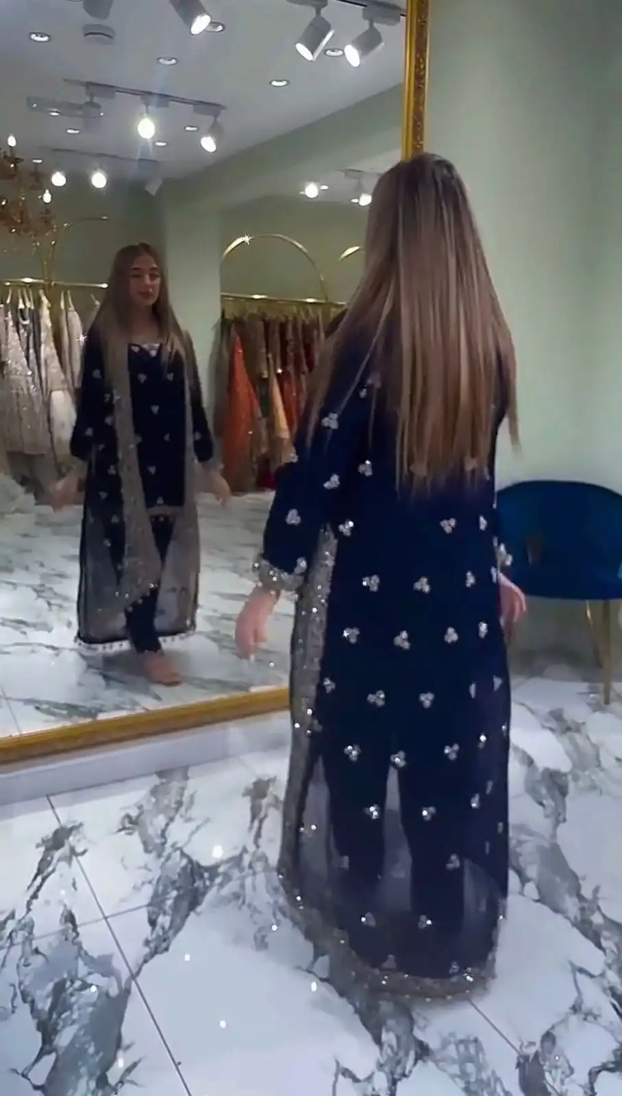 ST 1151 Navy Blue Color Dual Tone Star Georgette Salwar Suit with Embroidery Work. Affordable Price ₹2049. Delivery 4-6 Working Days. Shop now. | Jump Suits, Salwar suit, Designer Suits, Casual Suits, Creative suits, Palazzo Suits, Party Wear Suits, Patiala Suits, Straight Suits