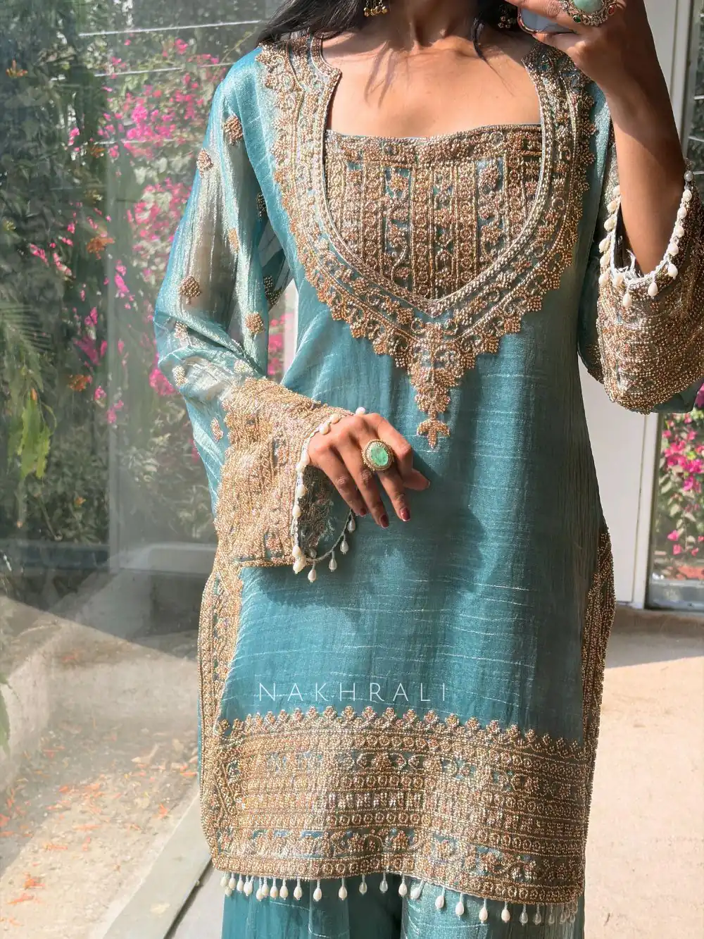 SR 1705 Firozi Fendy Silk Salwar Suit Perfect for Wedding, Party, Cultural Events, Sangeet, Housewarming – . Grab it for ₹2449. Delivery 4-6 Working Da | Jump Suits, Salwar suit, Designer Suits, Casual Suits, Creative suits, Palazzo Suits, Party Wear Suits, Patiala Suits, Straight Suits